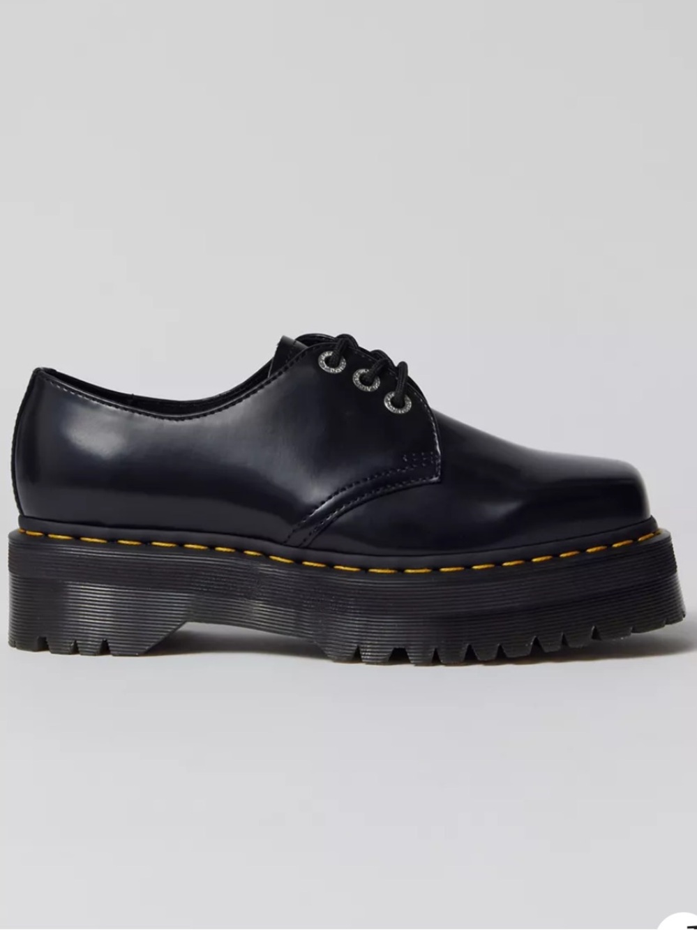 Dr. Martens 1461 Quad Squared Platform Polished Leather Women’s size 8 NEW!!!